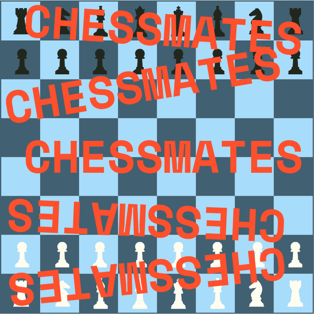 Chessmatess logo: a chessboard with the word Chessmatess repeated across it